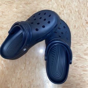 Navy blue crocs